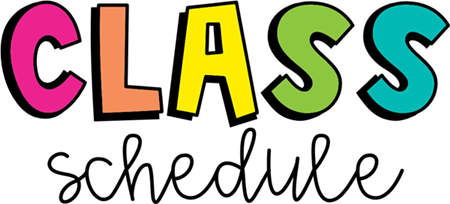 class schedule 